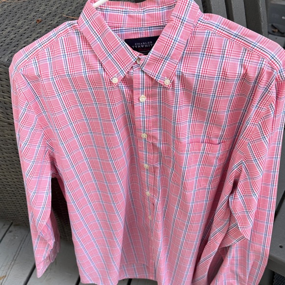 Charles Tyrwhitt Other - Charles Tyrwhitt Red and Blue Plaid Men's Shirt